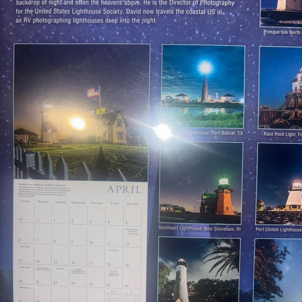 Great American Lighthouse 16 Month Calendar 2025